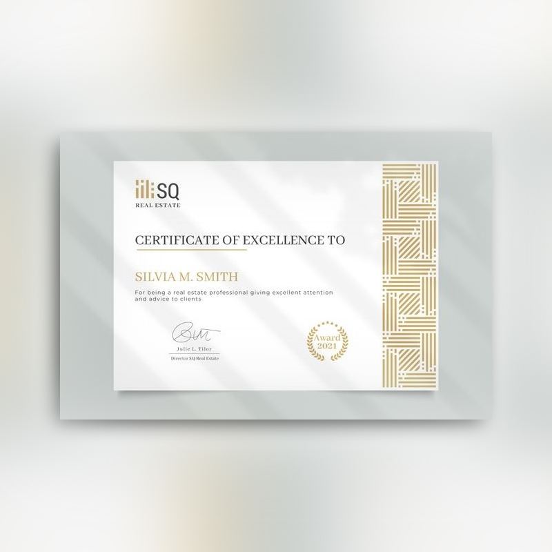 CERTIFICATE DESIGN - Gallery 01