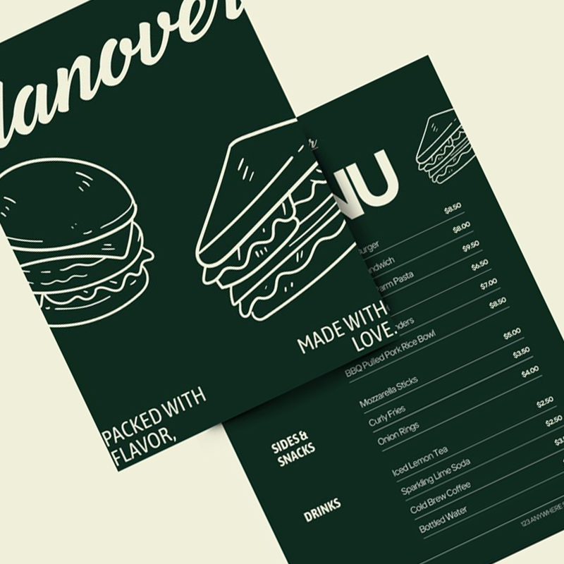 MENU DESIGN - Gallery 01